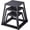 Black, variant on Tuekys 4 Pack Plyometric Jump Box, 12"+18"+24"+30" Steel Plyometric Platform and Jumping Agility Box for Home Gym Training, Rad & Black