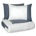 thumbnail image 3 of Vue Signature Kinsley 3 Piece Duvet Set, Full/Queen - Navy, 3 of 5