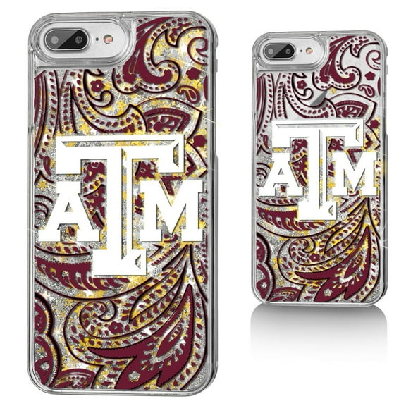 Texas A&M Aggies iPhone Glitter Paisley Design Case