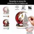 thumbnail image 5 of Taicans Christmas Figurine Santa Claus Snowman Acrylic Flat Decoration - Snowman,Moon,Tree & Glitter Decorations,Shatterproof,Multi-Purpose Holiday Ornament for Home & Gift, 5 of 6