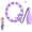 Purple-L, variant on ABS Fitness Hoop With Anti-Drop Design, 12 Detachable Nodes & Customizable Fit For All Levels
