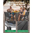 thumbnail image 5 of WINSOON 5-Piece HIPS All Weather Outdoor Patio Dining Sets, 1-Table 4-Chairs, Sturdy Frame & Easy to Install for Family Use，Grey, 5 of 9