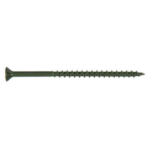 Deck Plus Ceramic Wood & Deck Screws, Green, #10 x 2.5-In., 5-Lbs. -48402