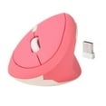 thumbnail image 1 of Ratón vertical CUTICAT 1600DPI Cómodo 6D Gamer PC Accesorios 2.4G Rosa, 1 of 8