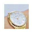 thumbnail image 6 of Bulova  Curv Gold PVD Steel Diamond Silver Dial Ladies Quartz Watch 97P136, 6 of 6