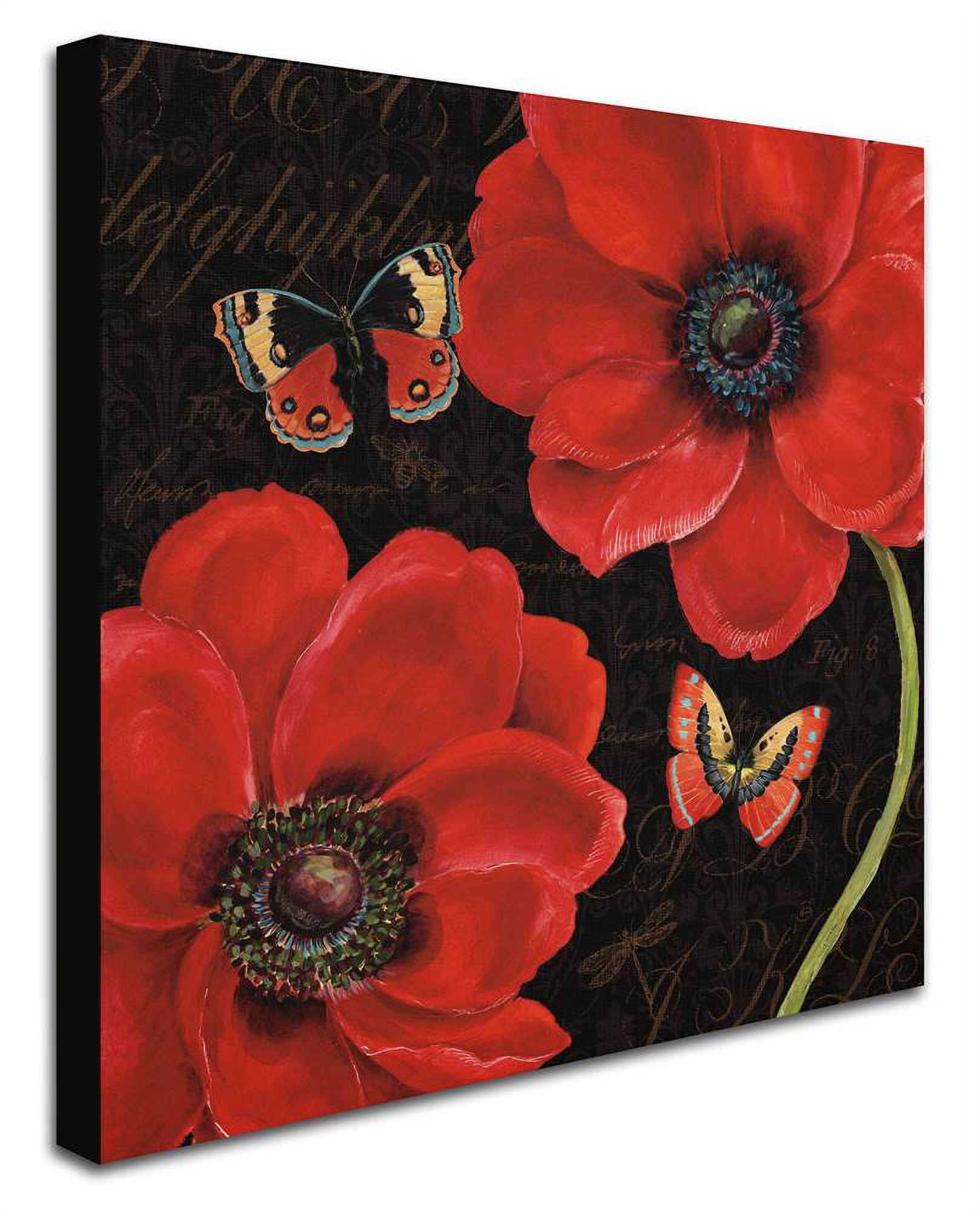 Trademark Fine Art "Petals and Wings III" Canvas Art by Daphne Brissonnet