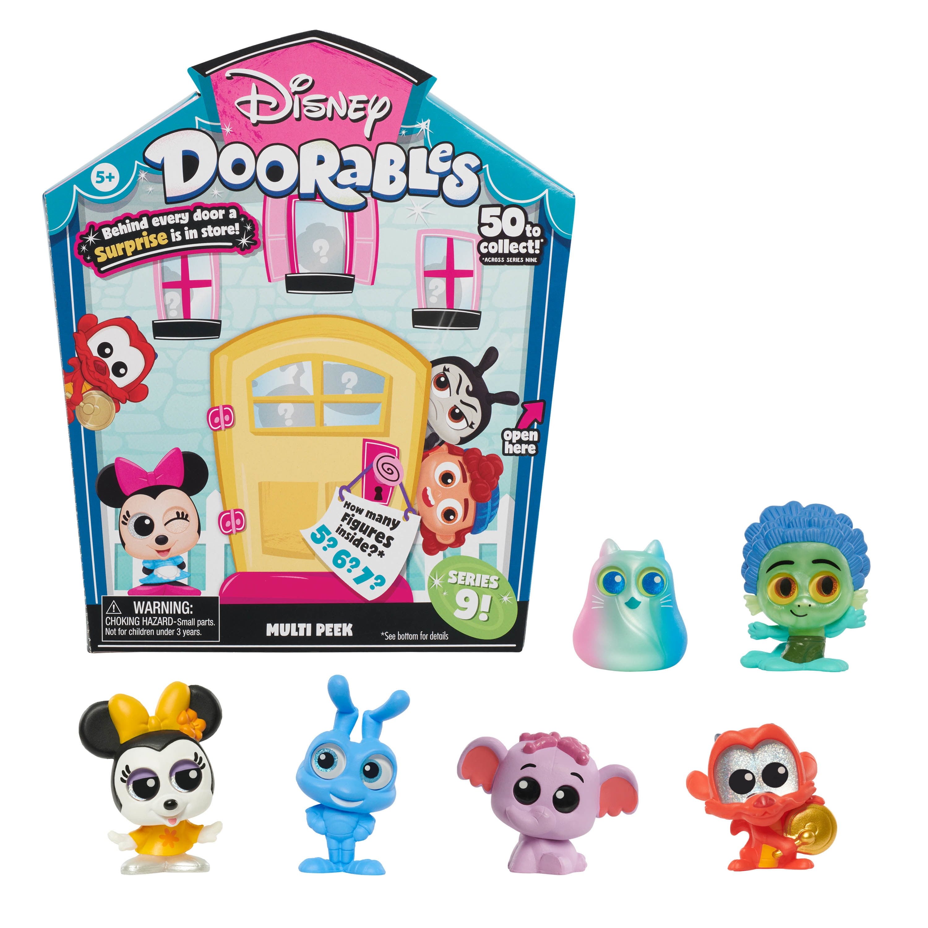 Disney Doorables Multi Peek Series 9, Collectible Blind Bag Figures, Officially Licensed Kids Toys for Ages 5 Up, Gifts and Presents