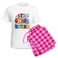 thumbnail image 5 of CafePress - Bright Colors 4Th Grade Women's Light Pajamas - Women's Short Sleeve Print T-Shirt and Pants Light Cotton Pajama Set, 5 of 7
