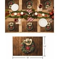 thumbnail image 6 of Christmas Placemats Set of 4 Western Texas Star Christmas Wreath Christmas Placemats for Dining Table Cowboy Hat Table Mat Winter Holiday Home Party Kitchen Table Decorations, 6 of 6