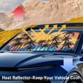 thumbnail image 3 of Yuyamidu Coconut Tree Car Sunshade for Windshield Sunset Sun Shade for Car Windshield Fashion Car Window Shade Automobile Interior Accessories, 3 of 7