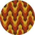 thumbnail image 1 of Ahgly Company Indoor Round Patterned Chilli Pepper Red Area Rugs, 8' Round, 1 of 6