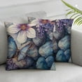 thumbnail image 3 of nygtbtfer Throw Covers Set of 2 Floral Nature relistic Decorative 12x12in, 3 of 7