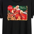 thumbnail image 3 of Coca-Cola - Vintage Santa With Coca Cola Ice Cooler - Juniors Ideal Flowy Muscle T-Shirt, 3 of 5