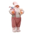 thumbnail image 3 of Muñeca navideña Baoblaze figura de Papá Noel con bolsa de regalos y oso 60 cm decoración interior, 3 of 8