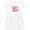 White with Speckles, variant on Inktastic 6th Birthday Flowered 6 Year Old Girl Girls Toddler Dress