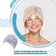 thumbnail image 3 of Envoltura de cabeza de estilo simple turbante ajustable atractiva pelos transpirables cuidados adornos de viernes turbantes de día de San Valentín para mujeres gris Inevent AP008223-05, 3 of 6