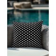thumbnail image 4 of Outdoor Pillows Waterproof, Black Geometric Bedding Throw Pillows with Insert for Couch Sofa Bed, Modern Abstract Art Aesthetics Luxury 16x16 Inch Pillowcases Decorative Camping Patio Pillow Set of 1, 4 of 8