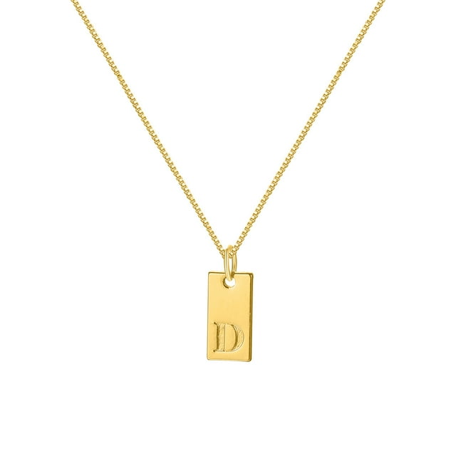 Collar con 26 letras en inglés, estilo europeo y americano, cadena creativa con colgante cuadrado con letras en inglés, cadena para clavícula