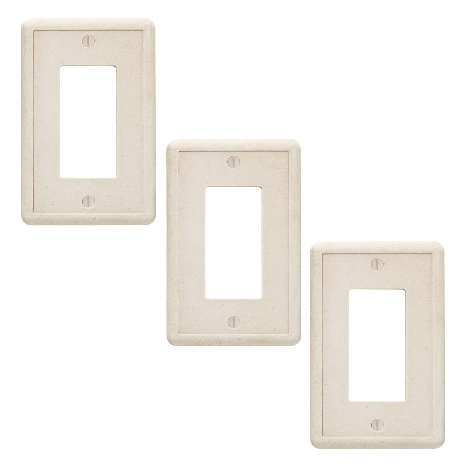 Questech Single Rocker 3 Pack Sand Light Switch Cover Tumbled Textured Com Questech Single Rocker 3 Pack Sand, Decorative Light Switch Plate Covers Uk