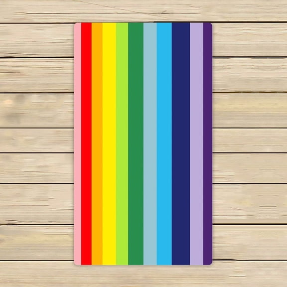 GCKG Abstract Colorful Rainbow Stripes Beach Towel Shower Towel Wrap For Home and Travel Use Size 16x28 inches