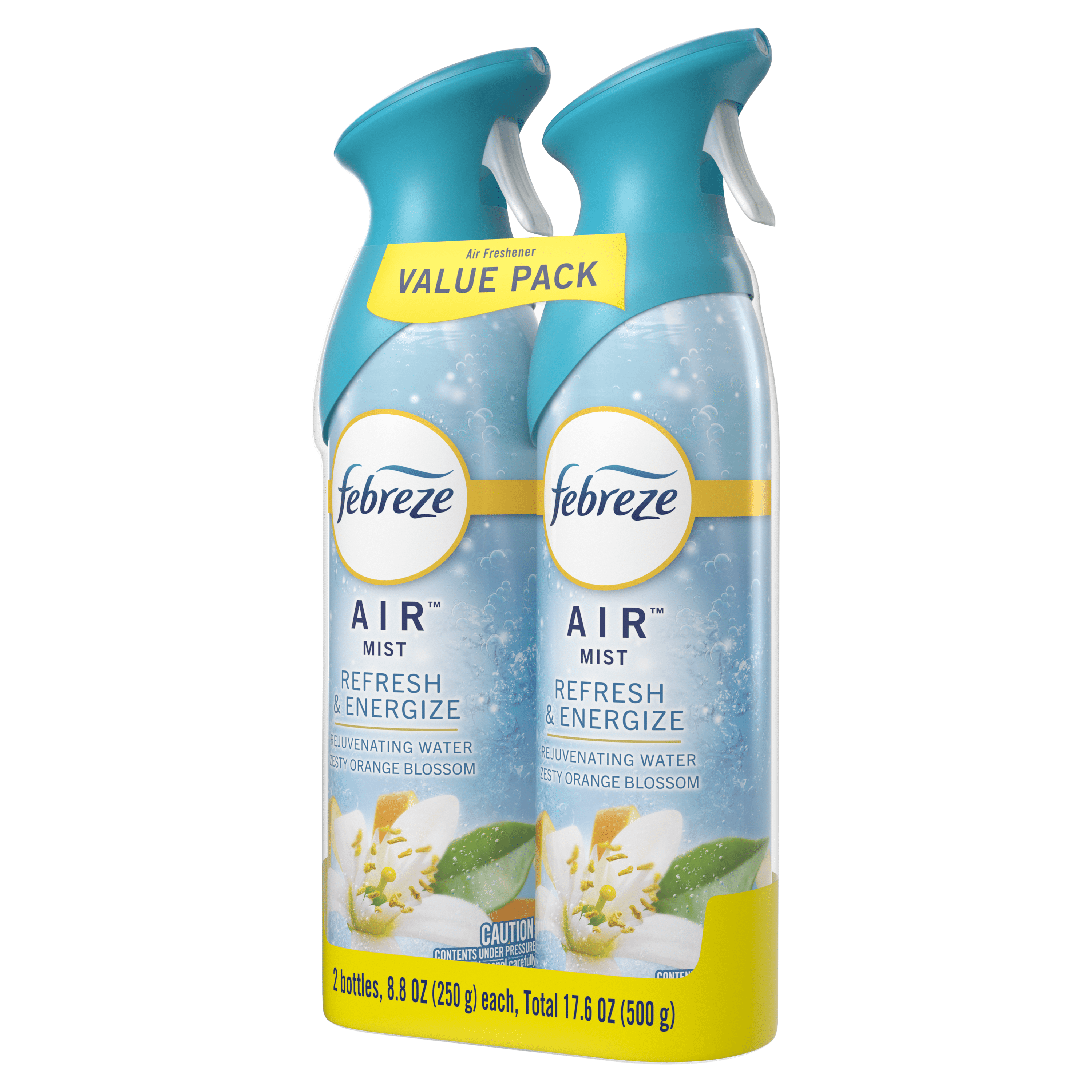 Febreze Air Freshener Spray, Odor-Fighting Room Spray, Refresh & Energize, 8.8oz, 2 Count