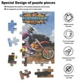 35 PCS Jigsaw Puzzle Dirt Bike Motorcycle Race Wooden Puzzle ...