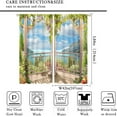 thumbnail image 2 of Sunlight Beach Curtains, Tropical Mountains Seas Landscape Blackout Drapes Summer Scape Window Treatments for Living Room Bedroom 84x84in, 2 of 5