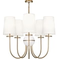 thumbnail image 2 of 1423-Robert Abbey Lighting-Fineas - Five Light Chandelier  Dark Antique Nickel/Alabaster Stone, 2 of 4