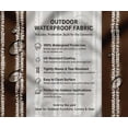 thumbnail image 5 of Soimoi Printed Waterproof Taffeta Fabric - Brown Stripe Theme | 56" Wide | For Outdoor Cushions, Awnings, Table Covers & Upholstery Projects, 5 of 7