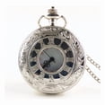 thumbnail image 1 of Reloj de bolsillo, collar de cuarzo negro con esfera de 47 mm, 1 of 5