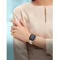 thumbnail image 5 of Wearlizer Beaded Bracelet Band Compatible with Apple Watch Band 38/40/41/42/44/45/46/49mm, Dressy Stainless Steel Jewelry Strap for iWatch Series 11 10 9 8 7-1 Ultra SE, 5 of 7