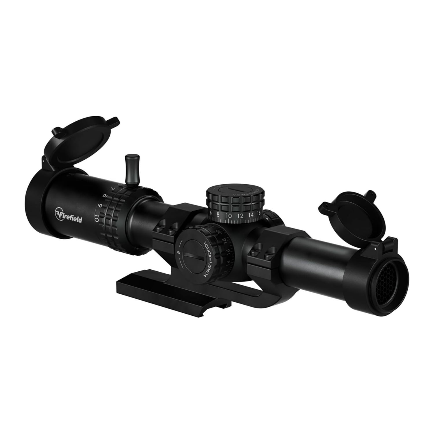Firefield RapidStrike 1-10x24 Shockproof, Fogproof, and Water-Resistant Riflescope Kit with BDC Reticle, Locking Turrets, and Multi-Coated Optics (Black)