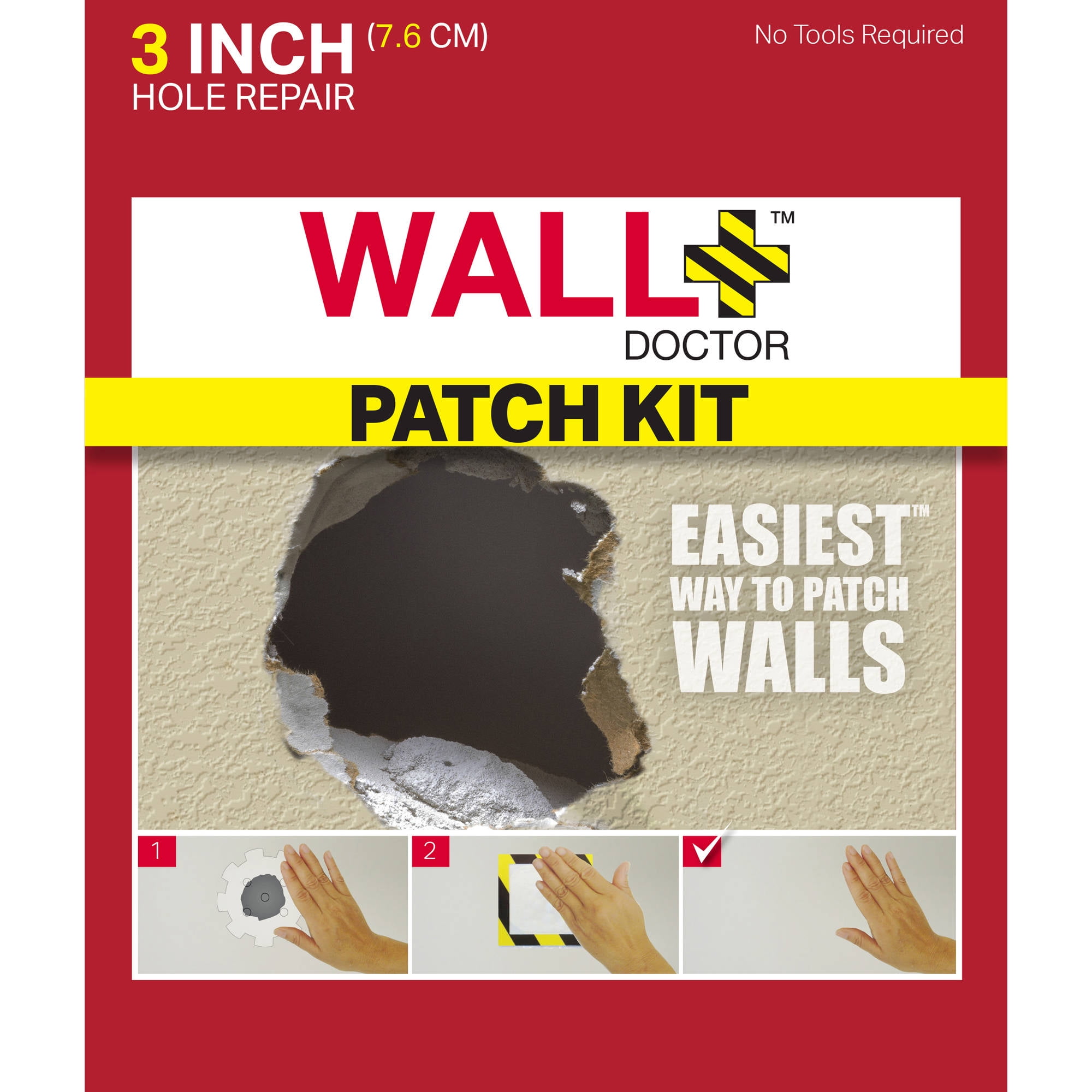 Drywall Patch and Repair Kit  5" X 5" Peal and Stick Fire Wall Rated