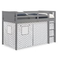 thumbnail image 6 of Delta Children Loft Bed Tent - Curtain Set for Twin Loft Bed (Bed Sold Separately), Grey Chevron, 6 of 11