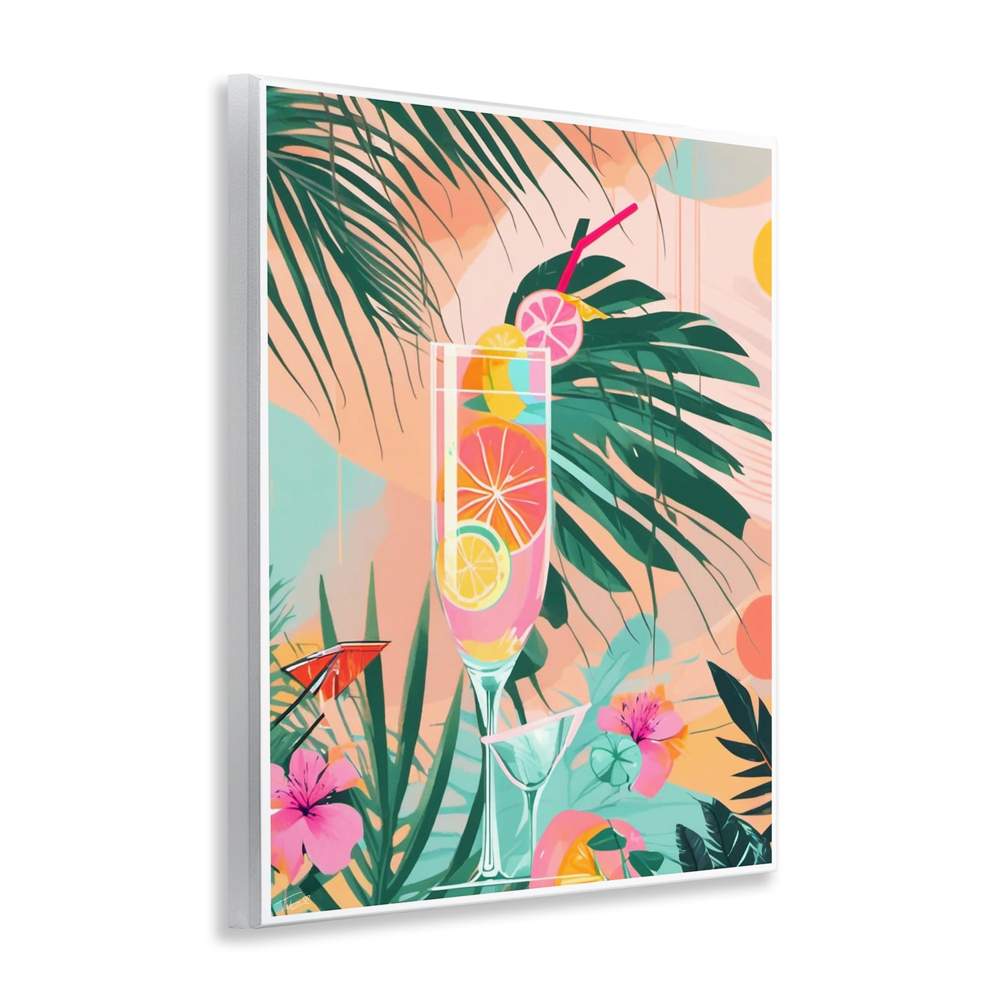 Stupell Industries Jungle Lemonade Cocktail Wall Plaque Art, design by Tabz Jones