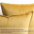 thumbnail image 5 of PiccoCasa 2Pcs 16"x16" Decorative Velvet Throw Pillow Covers Soft Square Cushion Covers Gold, 5 of 7
