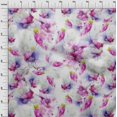 thumbnail image 3 of oneOone Polyester Lycra Fabric Flower Watercolor Print Sewing Fabric BTY 56 Inches Wide, 3 of 4