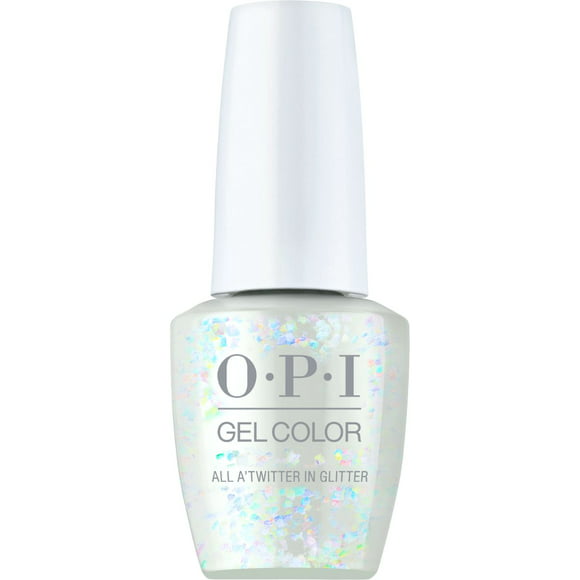 OPI GelColor Gel Polish - Shine Bright Collection - Glitter - All A'twitter in Glitter, 0.5 oz - #HPM13