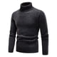 thumbnail image 2 of pstuiky camisas de manga larga para hombre, Suéter grueso de cuello alto para hombre con mangas largas y base cálida de punto. tops de invierno para hombre l, 2 of 6