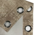 thumbnail image 4 of Ambesonne Grommet Curtain, , 50"x108", Warm Taupe Pastel Brown, 4 of 5