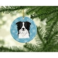 thumbnail image 2 of Carolines Treasures BB1675CO1 Snowflake Border Collie Ceramic Ornament, 2 of 3