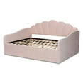 thumbnail image 6 of Baxton Studio Timila Modern and Contemporary Light Pink Velvet Fabric Upholstered Full Size Daybed, 6 of 12