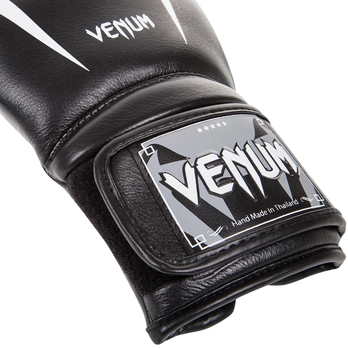 Venum Giant 3.0 Nappa Leather Hook and Loop Boxing Gloves - 12 oz. - Black/White - image 3 of 5