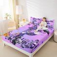 thumbnail image 3 of Homewish Spooky Alphabet Print Bed Sheets,Happy Halloween Letter P Design Full Size Sheets,4 Pieces,1 Flat Sheet,1 Fitted Sheet and 2 Pillowcases, 3 of 6