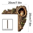 thumbnail image 3 of Velmasee Door Corner Decor - Rustic Tree Hollow 2D Wood Squirrel, Woodland Animal Door Topper for Home Door Frame Window Christmas Fall Farmhouse Decor, 3 of 7