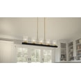 thumbnail image 5 of GRL539MBK Quoizel Lighting Greeley - 5 Light Island In Transitional Style-15.5 Inches Tall and 39 Inches Wide, 5 of 7
