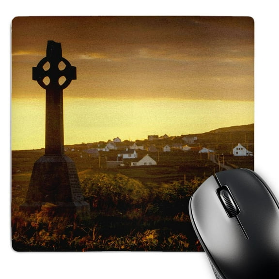 3dRose, Celtic cross, Inishmore Island, Aran Islands, Ireland - EU15 TNO0021 - Tom Norring, MousePad