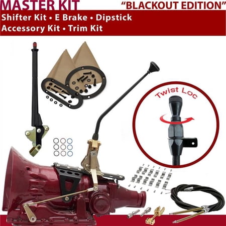 American Shifter FMX Shifter Kit 12 in. E Brake Cable Clamp Trim Kit Dipstick for CD33A