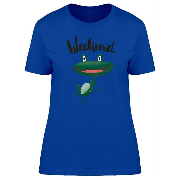 Weekend Happy Frog T-Shirt Women -Image by Shutterstock, Female XX-Large