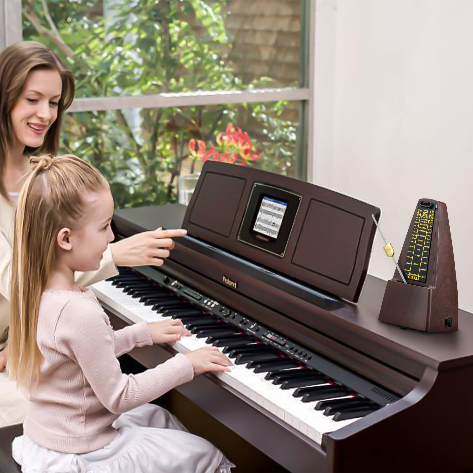 LEKATO Mechanical Metronome Universal Metronome for Piano Guitar Ukulele Violin with Loud Sound Accurate Track Beat Tempo for Beginner